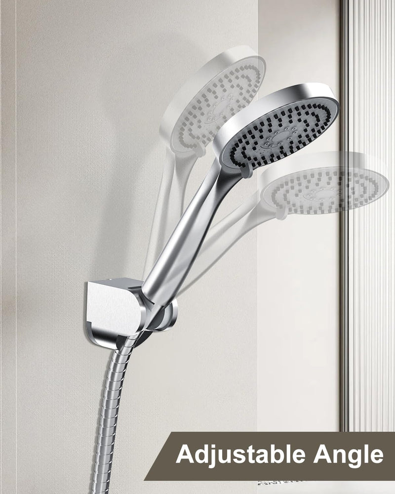 RV Shower Faucet with Shower Head and Hose, TONNY Metal Camper Shower Faucet Valve Diverter, 4'' RV Shower Faucets Replacement with Handheld Showerhead for RV Camper Motorhome Trailer, Brushed Nickel