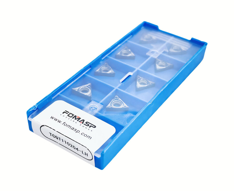 Carbide Inserts for Aluminum TCGT21.51 / TCGT110204-LH for Turning Cutting Tools,10Pcs.