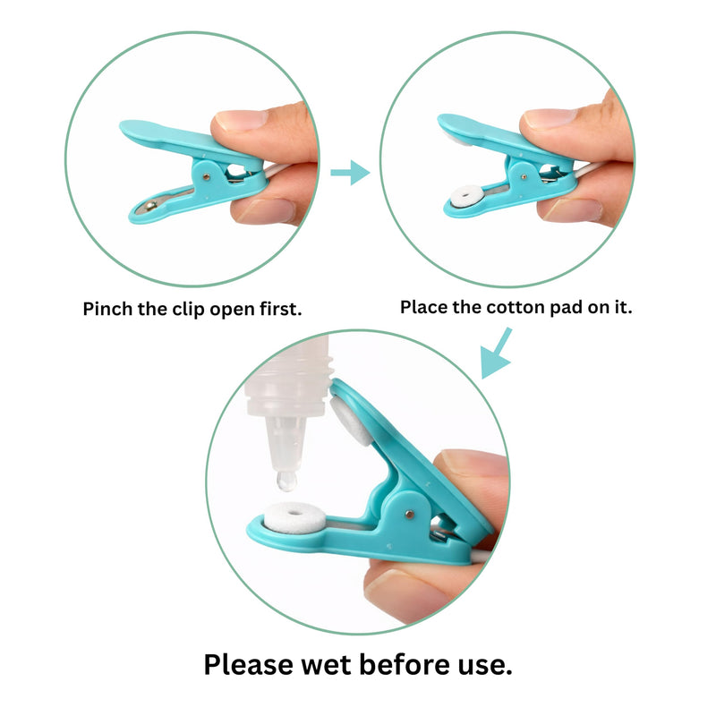 Wired Clip Electrode Unit with Soft Ten-Millimeter Round Felt Pads, Series 7000