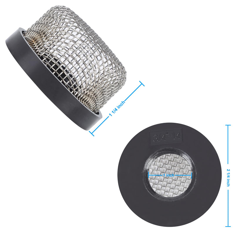 Stainless Steel Mesh Aerator Screen Strainer - Compatible with Livewell Pump, Fits ¾ Inch - 14 Female Thread - Enhancing Filtering and Aeration（2Pcs） 2pcs
