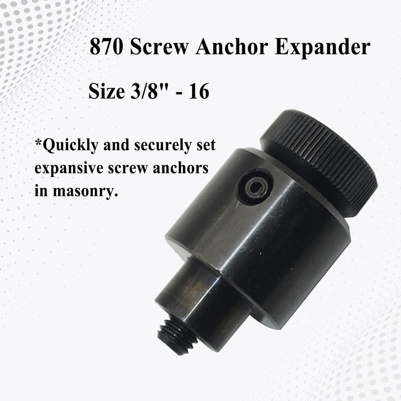 870 Screw Anchor Expander, 3/8"-16, Fits Anchor 84305 Power Drill Part, Use for Caulking Anchor 870