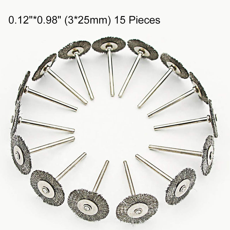 45PC Wire Brushes for Drill Set Stainless Steel Wheel Brushes Dremel Accessories for Rotary Tools - Grinding, Sanding, Polishing
