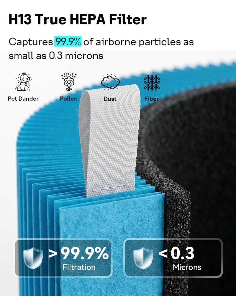 Leemone Blue Pure 311i Max AllergenBlock Replacement Filter, 2 Pack