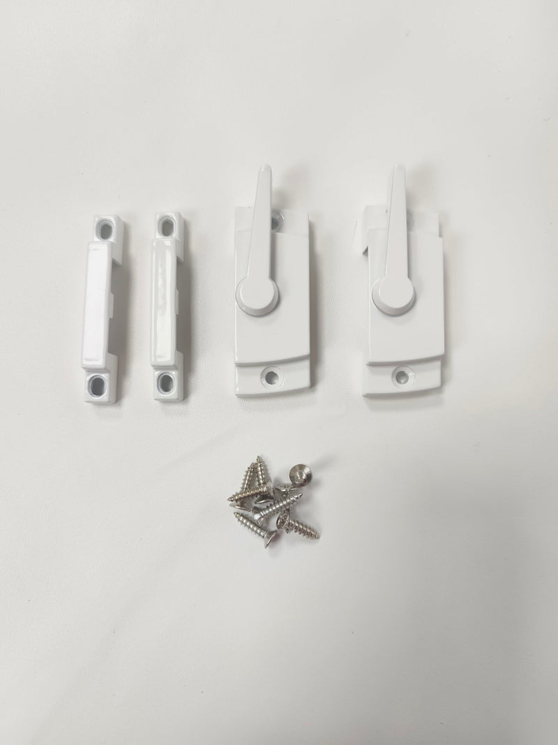 Sliding Window Sash Locks White ZUONAI 2 Pack Cam Sash Locks for Double Hung Window Latch Lock Security Vinyl Window Sash Lock and Keeper Replacement for Vertical and Horizontal Sliding Windows