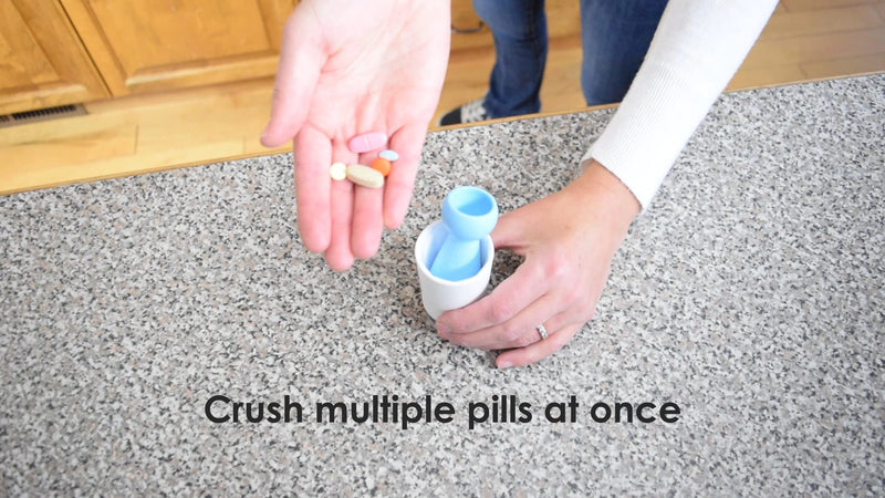 EQUADOSE Pill Crusher for Adults, Seniors & Pets, Pug Tablet Grinder Pulverizer for Feeding Tubes, Pet Meds, Easy Swallowing, Fine Powder Crusher for Medications, Travel-Friendly and Easy to Use
