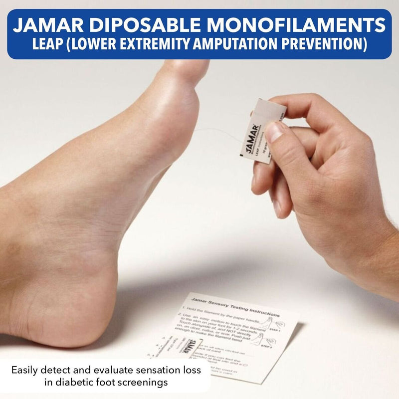 Jamar 40514 Disposable Monofilament Measuring Tool for Diabetic Foot & Neuropathy Screening LOPS or LEAP Evaluation, Pack of 20 LEAP 5.07 - Pack of 20