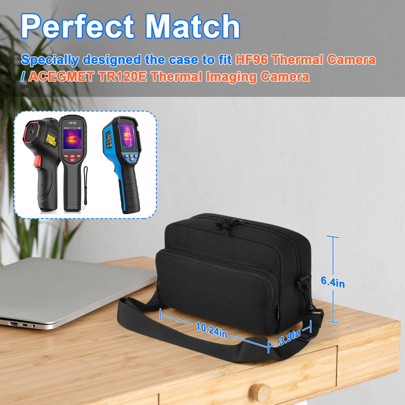 Homakover Thermal Imager Carrying Case Compatible with HF96 Thermal Camera, Portable Thermal Imaging Camera Holder, Shockproof/Waterproof Protective Pouch Storage Travel Bag with Adjustable Strap