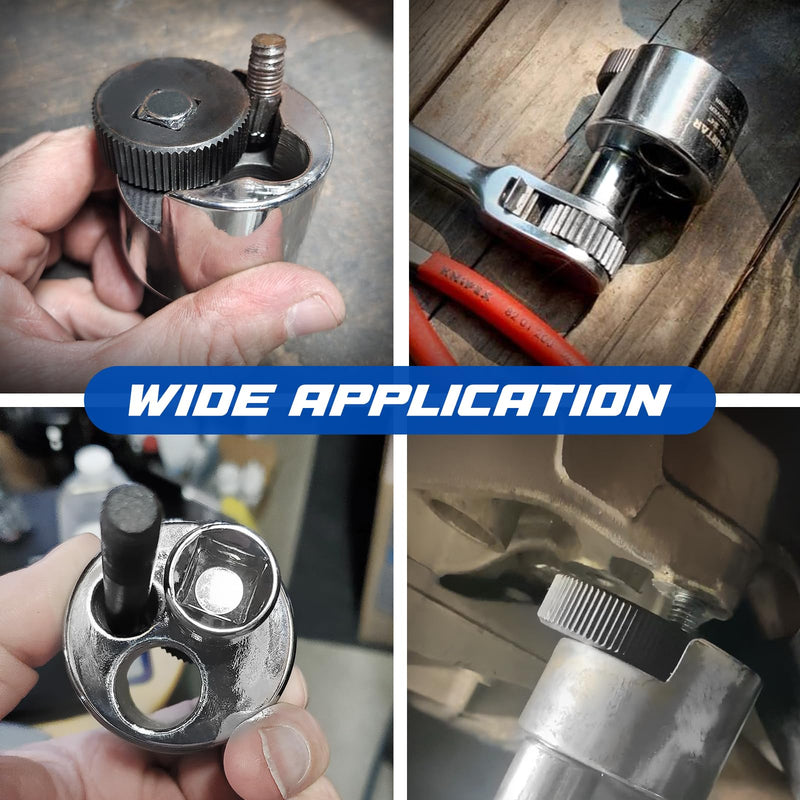 Spurtar Stud Remover Fit 1/4" to 3/4" (6 to 19mm) Bolt Extractor Nut Splitter with Knurled Roller and Cam Lock, Stud Extractor Tool for Broken Bolt Remover or Seized Nuts, Grip Damaged Screws