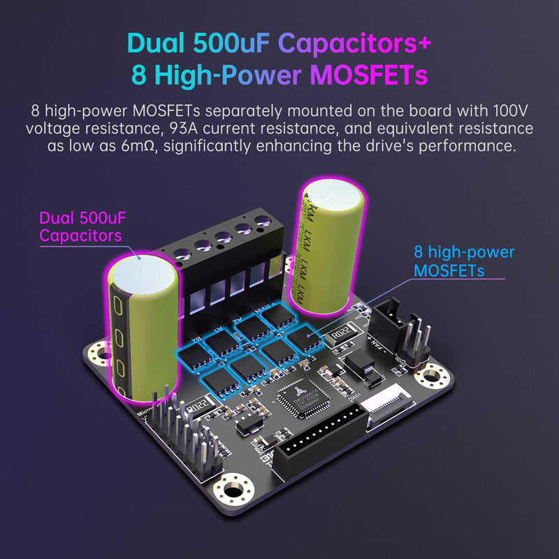BIGTREETECH TMC5160T Plus V1.0 Stepper Motor Driver 8V-60V StepStick SPI Silent High Speed Printing for Marlin/Klipper/RRF Firmware Manta M8P V2.0/V1.0, Octopus Pro Control Board (Without Case) TMC5160T Plus(w/o case)
