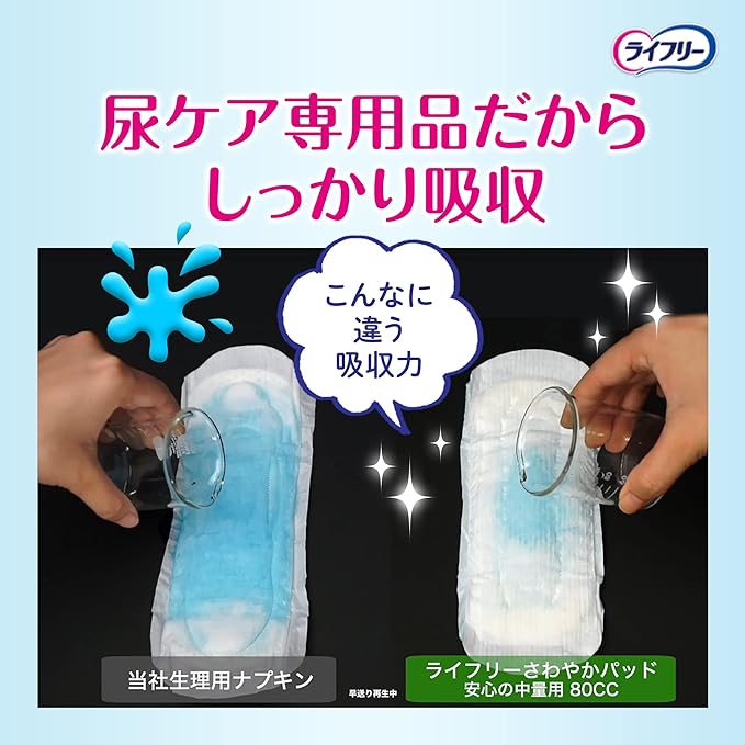 Lifeley Lady Refreshing Pad 4.2 fl oz (120 cc) (Safe for Many People) 56 Sheets (Light Urine Leave for Women) - NewNest Australia