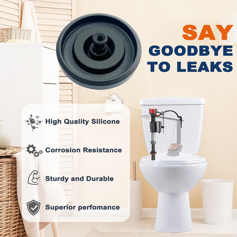 83143 Toilet Fill Valve Seal Replacement Part Compatible with Kohler Toilet Tank Fill Valve Rubber Seal Diaphragm - Durable, Easy DIY Fix (Pack of 2) 2 Pack