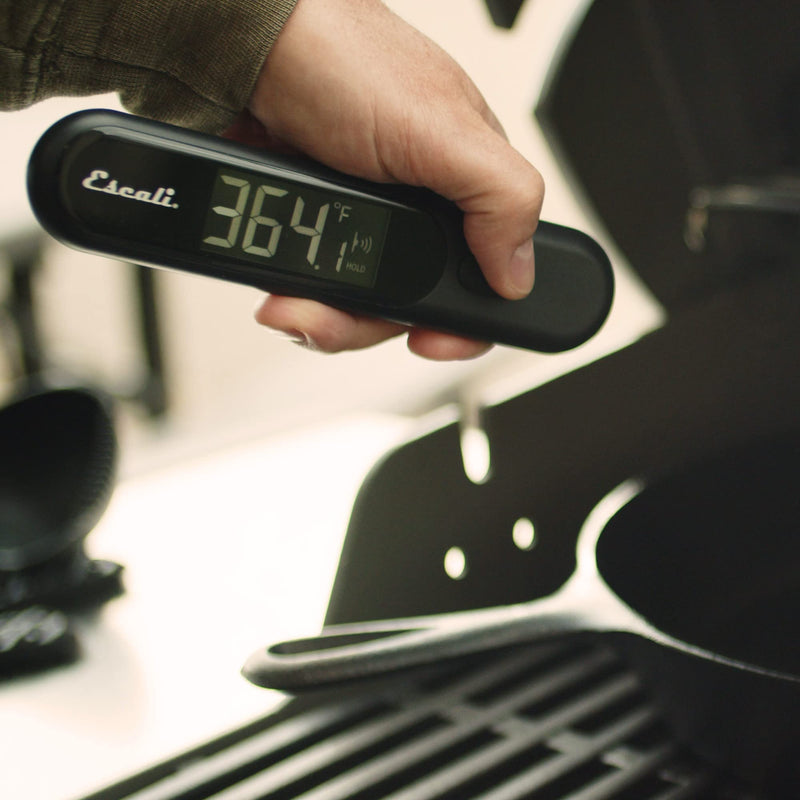 Escali Infrared Surface and Folding Probe Digital Thermometer Stainless Steel Probe, Two-in-One IR Technology