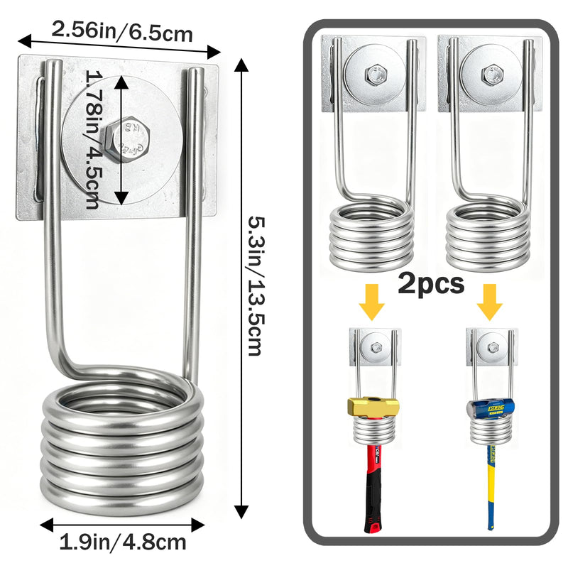 2pcs Scaffold Ratchet Holder, Stainless Steel Scaffold Tool Holder for Ratchet Wrench Hammer