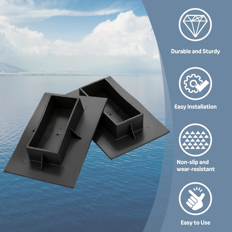 Chunful 6 Pack Boat Bottom Caps for Shrink Wrap Vents Winter Boat Supplies for Shrink Wrapped Storage Installation Support Poles