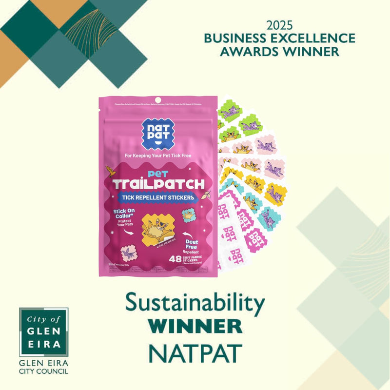 NATPAT Outdoor Pet Patches for Dogs & Cats | Plant Based Essential Oils | Safe for Pets | Non-Toxic, Easy to Apply - 48 Patches - Locket Sold Separately