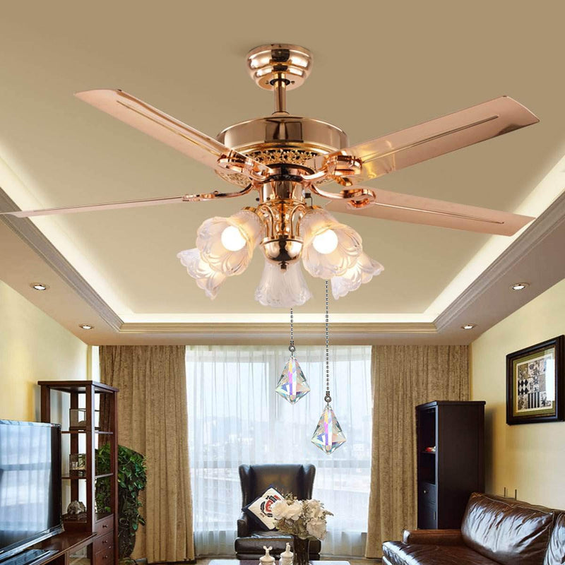 2 PCS Crystal AB Coating Ceiling Fan Pull Chain Extender Prisms Drop Gifts Ab Coating #3