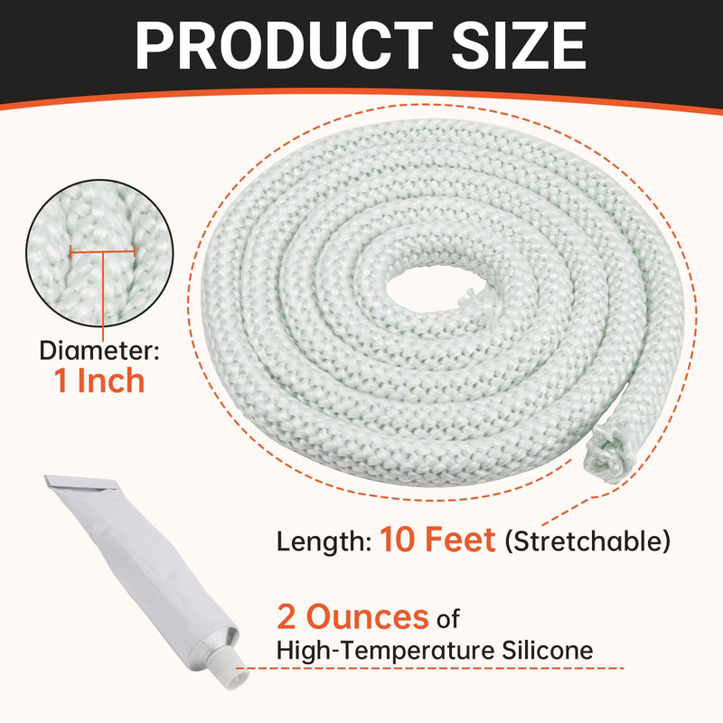 GJK Wood Furnace Door Seal Kit Compatible with Central Boiler 5036 Parts