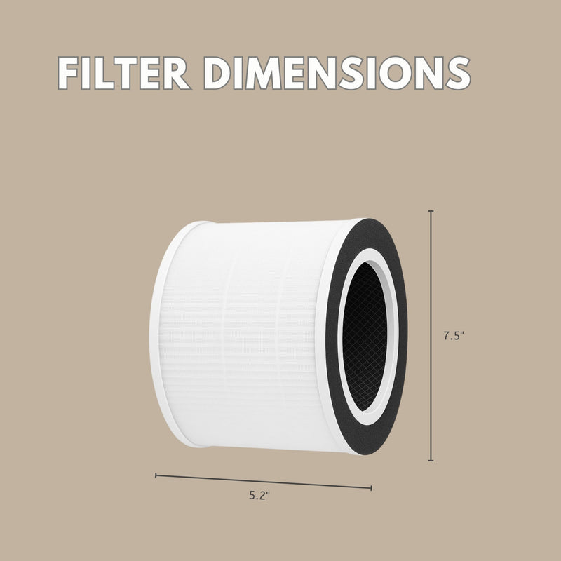 Nispira TD-1500 TD-1500BM 4-in-1 True HEPA Replacement Filters for Tredy Air Purifier TD-1500, 1 Pack