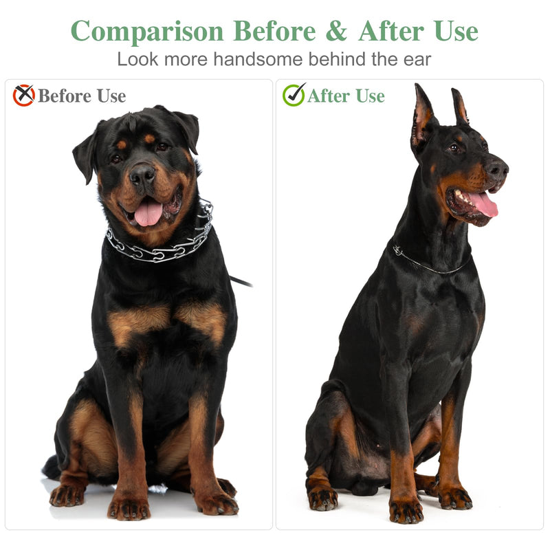 1Set Dog Ear Stand Up Support Tool for Puppies Includes Ear Support Tape Vertical Holder for Dog Ears for Doberman and Breeds Pet Ear Care Supply - PawsPlanet Australia