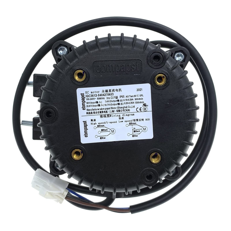 IQC3612-040427 ebmpapst Electric EC Motor Fan 100-240V for Fridge Freezer Commercial Refrigeration Equipment Evaporator