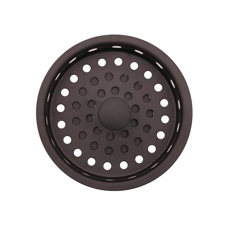 Westbrass A214-12 3-1/2" Post Style Large Kitchen Sink Basket Strainer, Oil Rubbed Bronze