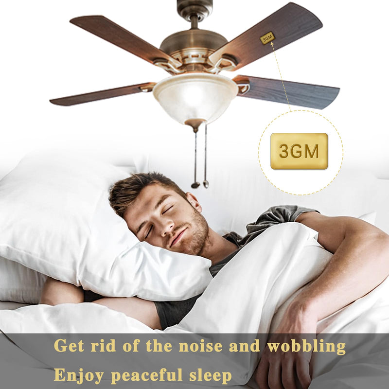 8PCS Ceiling Fan Blade Balancing Kit Including Fan Balancing Clips and 6pcs Metal Self-Adhesive 3G Weight Practical Fan Balance Kit for Ceiling Fan Weight Balancing 2pcs