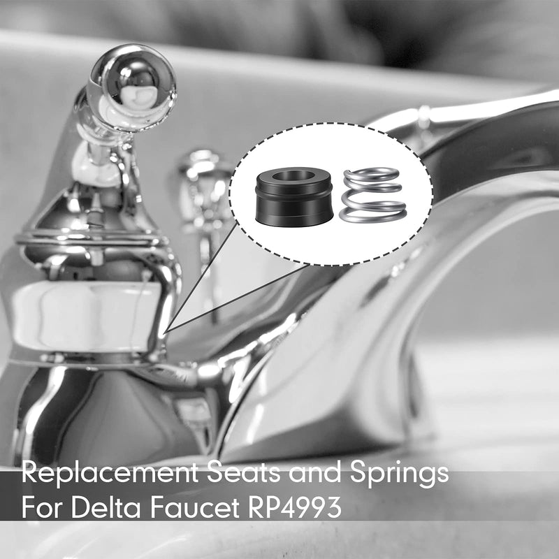 RP4993 Replacement Seats and Springs Faucet Repair Kit RP4993 Seats and Springs Compatible with Faucet Rod Replacement, Black (36 Pairs) 36