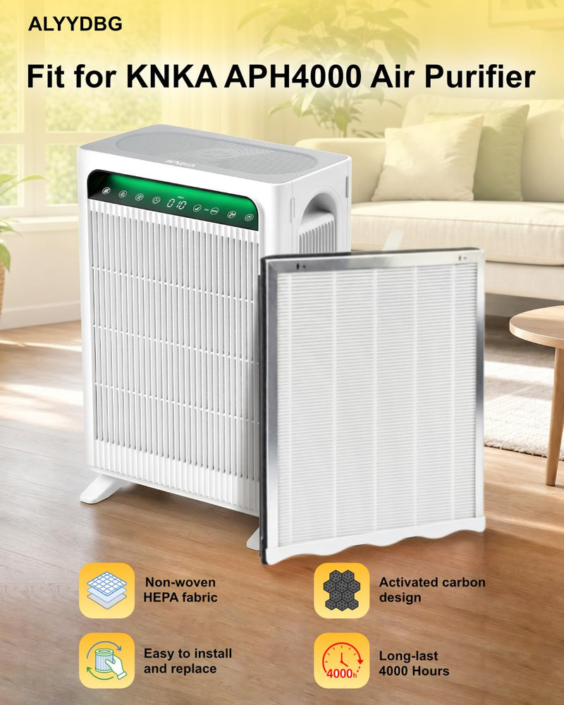 2 Pack APH4000 Replacement Filters for Knka APH4000 Air Filter by ALYYDBG