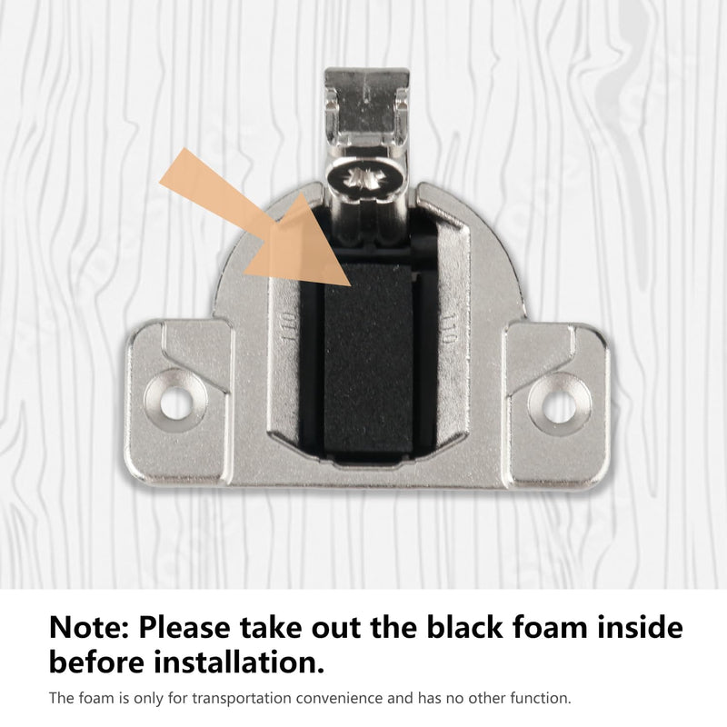 Replacement for Blum 110 Degree Screw-in Compact 33 Hinge, 8-Pack, Cabinet Door Hinges to Replace Original Blum Cabinet Hinges, Blum 110 Cabinet Hinges(Mounting Plate Not Included)