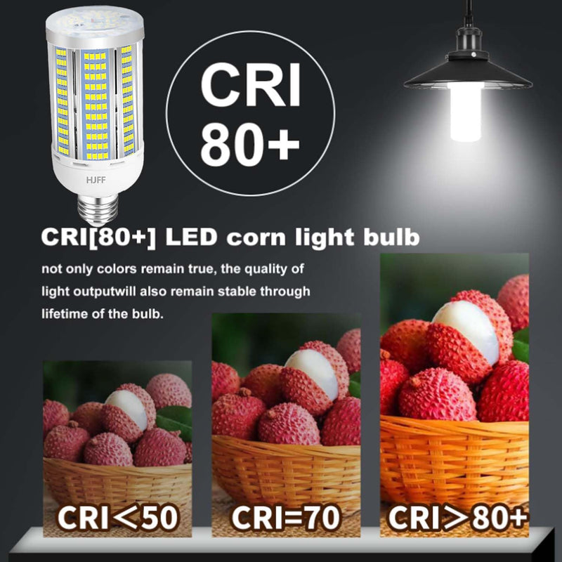 HJFF Led Light Bulb 500W Equivalent 7500 Lumen 5000K Waterproof E26/E27 Medium Base 60W led Bulb for Outdoor Indoor Lamp Area Garage Warehouse Workshop Street Backyard 60