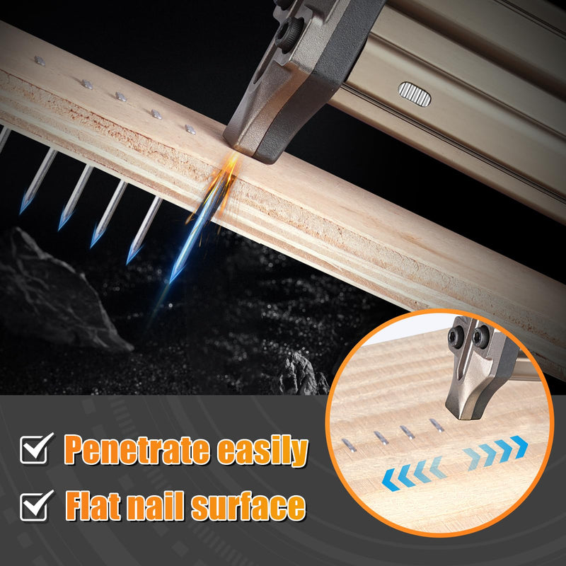 14 Gauge 3/4-Inch (18mm) Concrete Nails 800PCS/Box T Nails for Truss Building, Construction Framing and Concrete Nailing ST18 Nails(800 PCS/BOX)