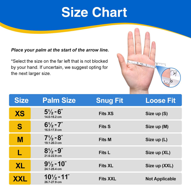 Schneider Nitrile Exam Gloves, Blue Disposable Gloves, Medical Grade, Food Grade, Latex Free, Powder Free 100 Large
