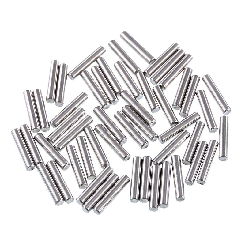 Swpeet 50Pcs 5mm x 25mm Dowel Pin Shelf Support Pegs, Stainless Steel Polished Nickel Shelf Support Pin Fasten Elements Perfect for Fixing a Component's Position Join Components Dowel Pin - 50Pcs