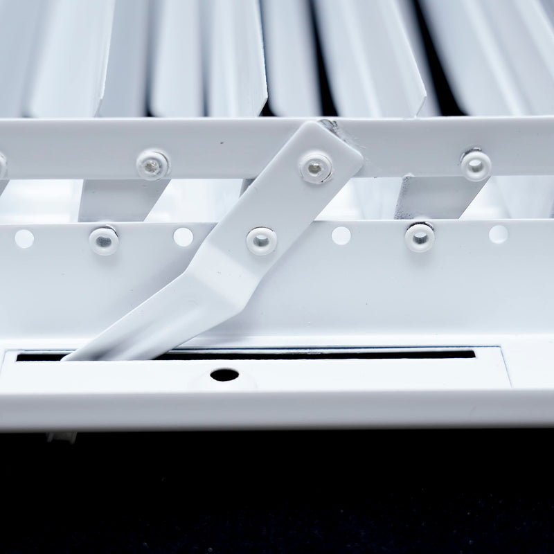 Fits 10x6 Duct Opening 3 Way Steel Air Supply Diffuser by Handua | Register Vent Cover Grille for Sidewall and Ceiling | White | Outer Dimensions: 11.75" X 7.75" 10" X 6" Duct Size