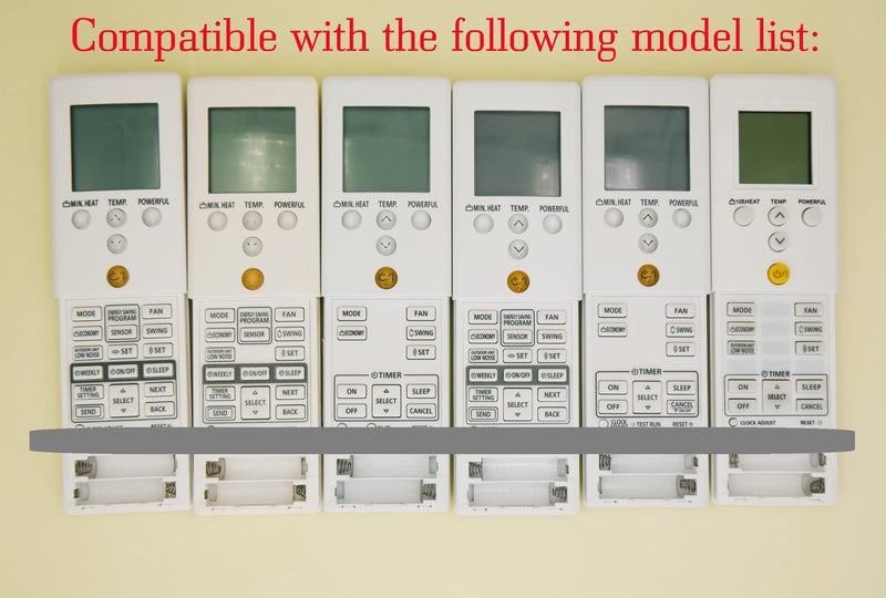 Compatible with Fujitsu Air Conditioner Remote Control AR-REF1U ARREF1U ASU9RLS3 ASU12RLS3 ASU15RLS3 Display in Both Fahrenheit and Celsius