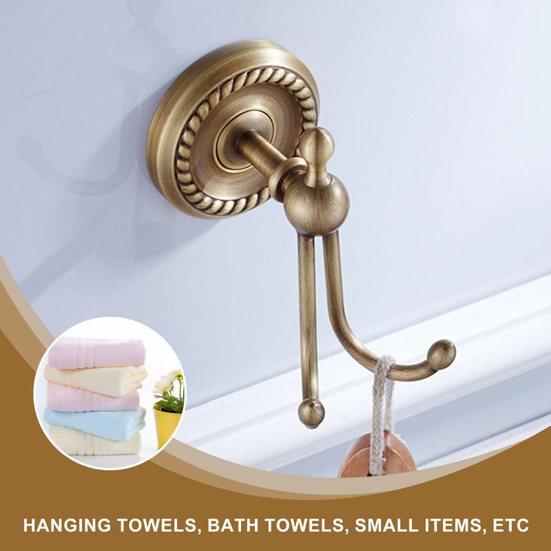 Antique Bronze Robe Hooks for Bathroom Towel Hook Storage Hook Wall Mounted