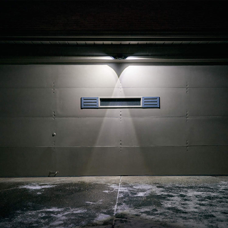 Beams MB3000 High Performance 500 Lumen Wireless Battery Powered Motion Sensing LED Dual Head Security Spotlight, White, 2-Pack