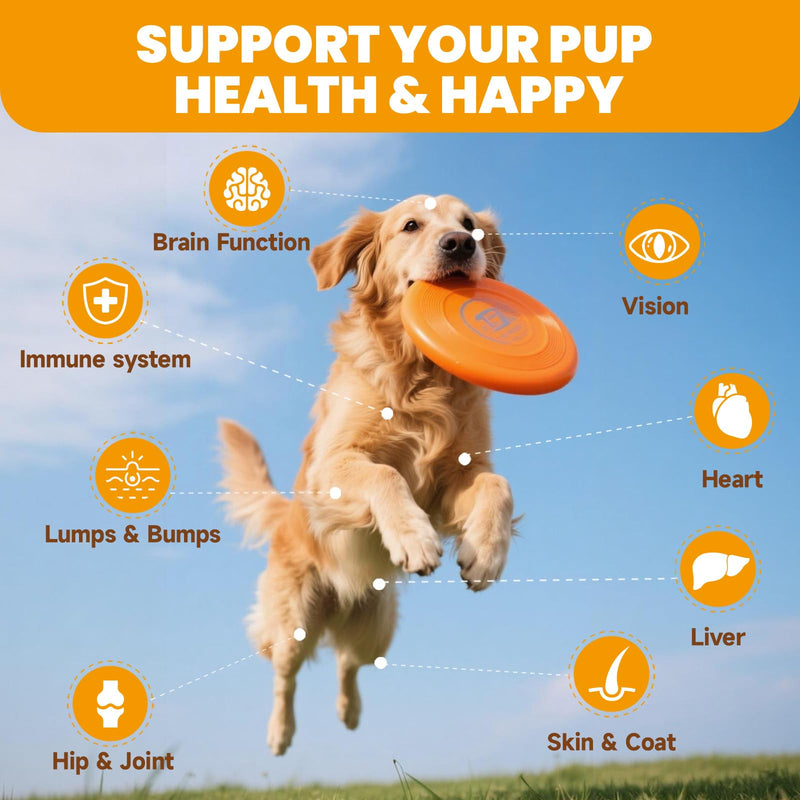 Dog Mushroom Drops & Dog Mushroom Chews - Lumps and Bumps Treatment - Digestive, Cellular, Immune Health Support