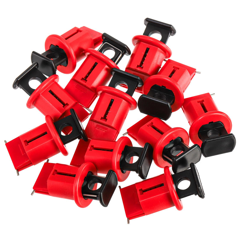 Frcctre 12 Pack Pin Out Wide Circuit Breaker Lockout Device, Industrial Grade Miniature Loto Device Breaker Switch Lock for Electrical Lockout, OSHA Compliant