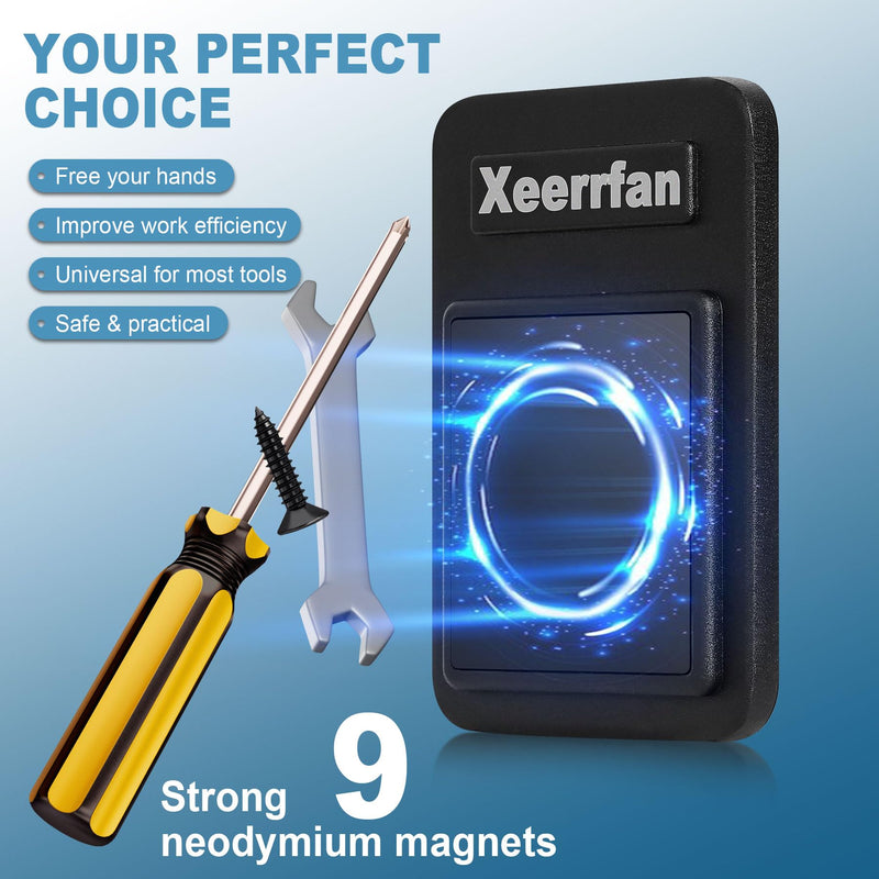 Magnetic Tool Holder, Super Strong Magnetic Belt Clip Heavy Duty, Magmaster Tool Holster Belt for Screws/Nails/Screwdrivers/Drills/Hammers/Sockets/Pliers (3)