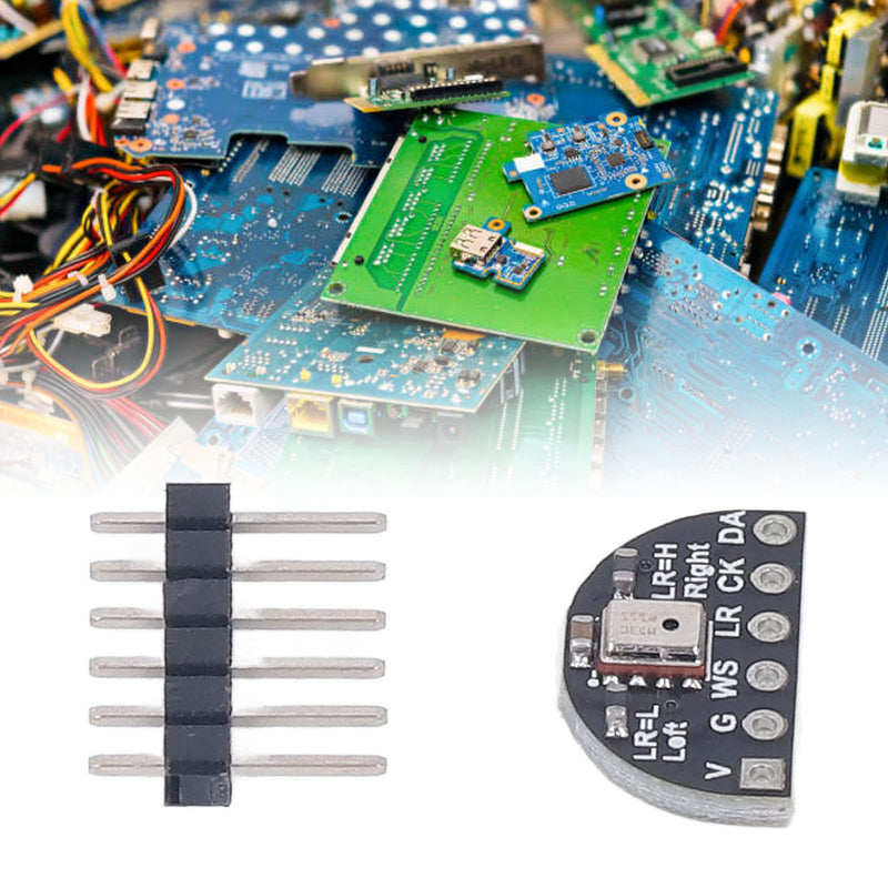 Microphone Module , I2S Interface Mic Modules Component MEMS MSM261S4030H0 2 Sets Adjustable Frequency Low Power Comsumption for Development Board