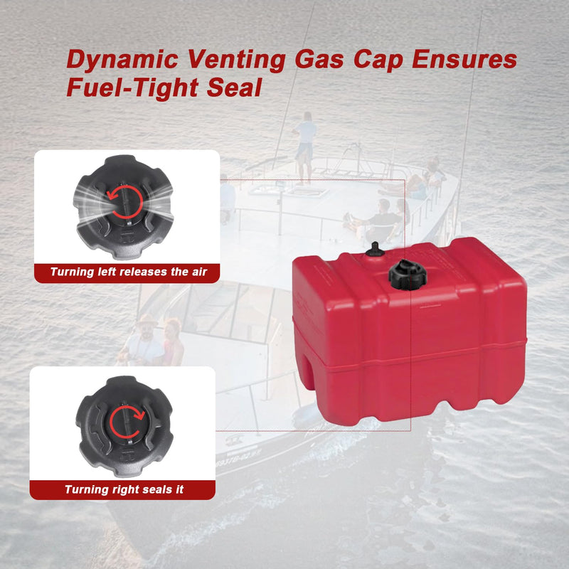 Marine Manual Fuel Tank Vent Gas Cap Boat Gas Cap Replacement Part Compatible with Moeller Tempo Fuel Tank Replace#: 621501-10