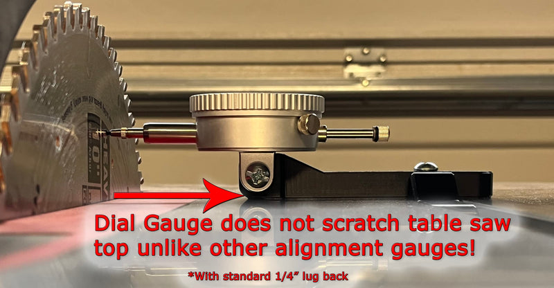 Table Saw Alignment Gauge Without Dial Indicator - Calibrate and Align Your Blade & Fence - Eliminate Burn Marks and Reduce Kickback - Made in USA