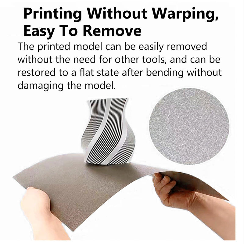 for Creator 5/Creator 5 Pro Cold Build Plate No Heating No Glue Platform | Textured Cool Print Bed Sheet,Double Sided PEI, 3D Printer hotbed, Flexible Removable Spring Steel Heated Mat,for FLASHFORGE For Creator 5
