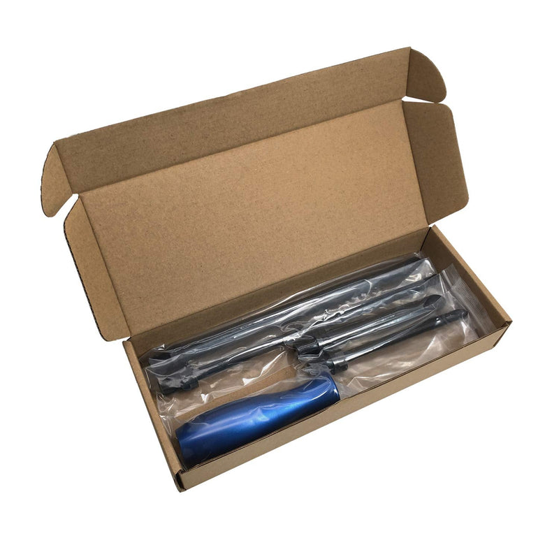 Wire Insertion Tool, 4 Piece Tube Set with Handle Attachment for Directing Wires Through Obstacles, Ideal for Stereo Dashboard Wiring Headlights Lighting Tool