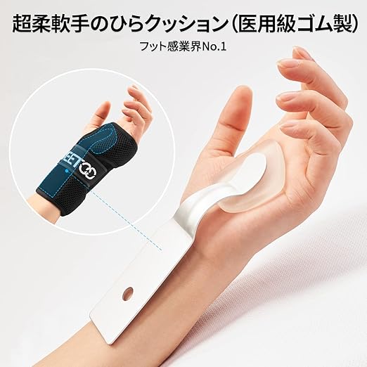 FREETOO Wrist Supporter [Medical Grade Quality] Strong Fixed Support, Reduces Wrist Strain, Prevents Injuries, Sweat Absorbs, Quick Dry, Does Not Get Stuffy, Unisex, For Daily Life, Left Hand, S/M Size - NewNest Australia