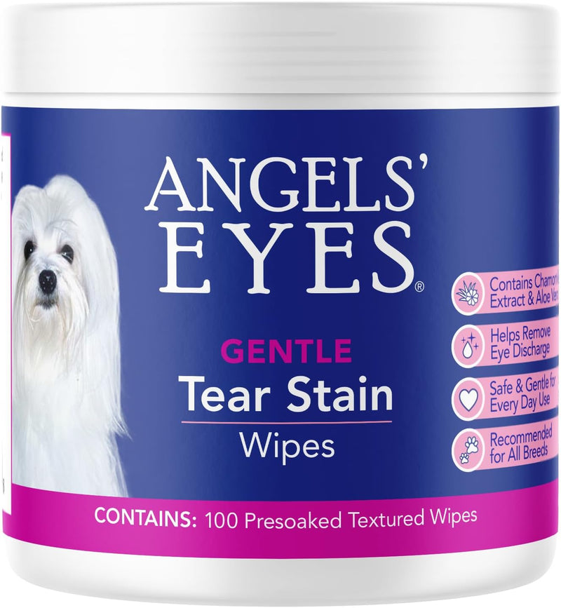 ANGELS' EYES Tear Stain Sweet Potato 120 Count and Tear Stain Remover Wipes Starter Kit,SPC120Wipes - PawsPlanet Australia