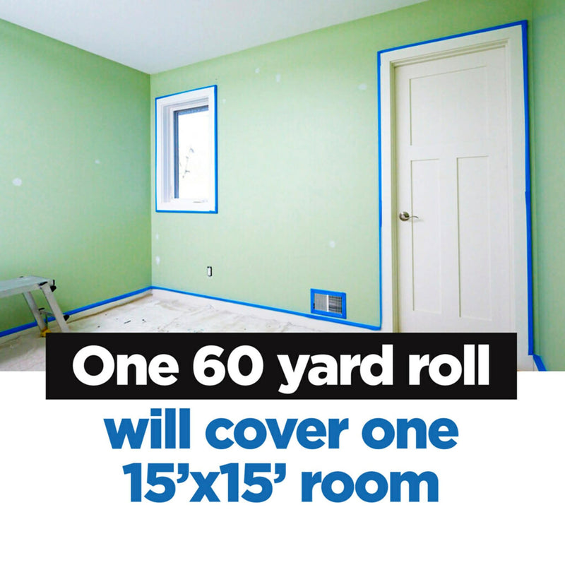 ScotchBlue Original Multi-Surface Painters Tape, 3 Inch Wide (2.83 In. x 60 Yds) 1 Roll, Blue Paint Tape Protects Surfaces and Removes Easily, Masking Tape for Indoor and Outdoor Use (2090-72NC)
