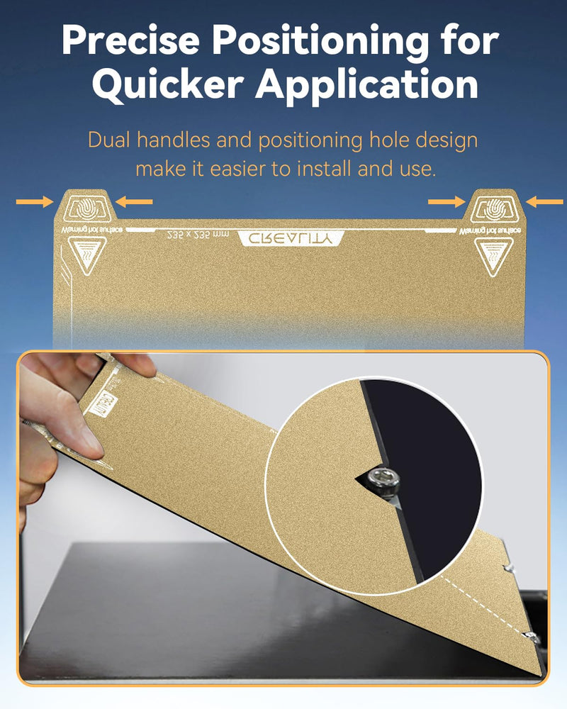 Creality Official Ender 3 V3 Original Build Plate, 235x235mm Textured Surface PEI Sheet Magnetic Removable Flexible Spring Heat Resistance Bed Plate for Ender 3 V3 SE/KE, K1, Ender 3 S1/3 S1 Pro PEI Textured (Ender 3 V3)