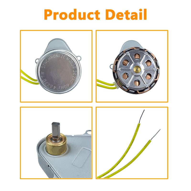 38600L 24V Synchron Motor Valve Replacement for 2 Wire Spring Return Damper Motor 24Volt 60Hz 4.8RPM 7W